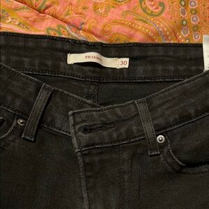 Levi's 711 Skinny Black Jeans